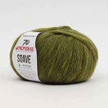 몬디알 수아브 1볼 7색 50g 240m 메리노울65% 알파카함유 이태리실 장나염실, 772. 그린