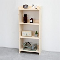 아트박스/럼버잭 원목책장 400-4단, 본품