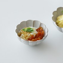 오반자이 내추럴 시노기 꽃잎찬기 일본 그릇 식기 찬기 귀여운찬기 레트로식기 반찬그릇, 시노기꽃잎찬기[내추럴/소]