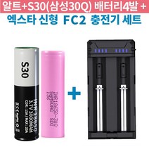 알트+S30 (4개) + 엑스타 FC2 2구 급속 충전기 세트