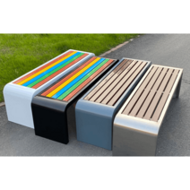 벤치 철 스테인레스 의자 공공장소 튼틑한 흡연실, 1.8mx40cmx45cm