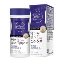 내츄럴플러스 권나라 에버핏 코어 다이어트 60정(1개월분) 녹차카테킨 함유, 2Box