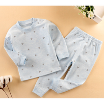 유니타운 좋은순면 유아 아동 실내복 내의 세트 블루