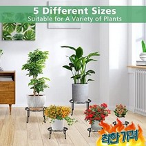 금속 스탠 5 팩 야외 용 한 화분 여러 라운