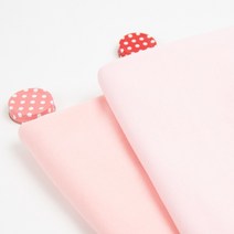 태백섬유 대폭 2단 쭈리 면 다이마루 원단 딸기우유 핑크 2종, 딸기우유(C오이)