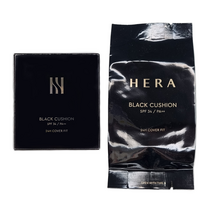 헤라 블랙 쿠션 SPF34/PA++ 리필15g + 헤라블랙쿠션 제로-비타 핏 퍼프2입 증정, 21C1호 로제바닐라