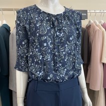 KL 플라워패턴타이블라우스KGBLLF9000