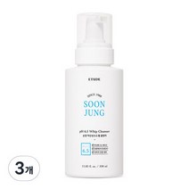 에뛰드하우스 순정 약산성 6.5 휩 클렌저, 3개, 350ml