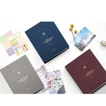 사진 앨범 제작 커플 포토 북 4x6 바인더 아이 사진 정리 남자친구 1주년 선물, 버건디