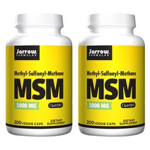 재로우 MSM 1000mg 베지 캡, 200개입, 2개