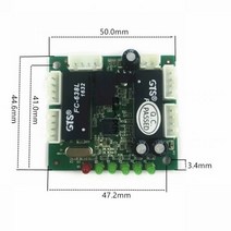 이더넷 스위치 모듈 용 5 포트 이더넷 스위치 회로 보드 10/100MBPS 8 포트 PCBA 보드 OEM 마더 보드 ASIC MINER, 5-port pin2