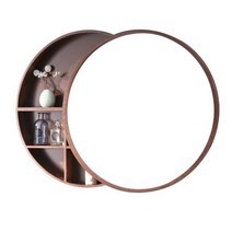 원목욕실장 우드 욕실수납장 슬라이드장 화장실욕실장 욕실상부장 거울장 선반 원형 고급, 5. 블랙 푸시풀 50cm