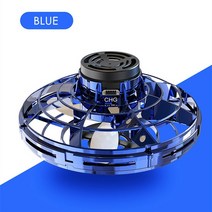 입문용드론 나노드론 드론낚시 방제드론 수중드론 FLYNOVA-플라잉 스피너 부메랑 매직 미니 UFO 드론 flor, 01 Blue