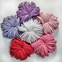 양말목 4색 6색 밝은색 믹스 목공예 공예용 끈 직조틀 재료 세트, 12TYPE 동백꽃만들기(600g)
