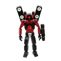 고브릭스 MOC 스키비디스 화장실용 빌딩 블록 세트 카메라 스피커맨 타이탄 카메라맨 페티안 사운드 맨 브릭, 257pcs