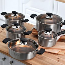 키친아트 아인스 3중 바닥 스텐 냄비 5종(택1), 20cm