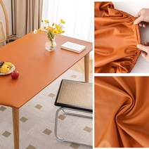 PU 가죽 내유성 식탁보 방수 테이블 커버 솔리드 매트 커피 다이닝 방진, S 60X120cm, Tablecloth S4