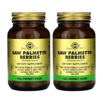 [1+1] Solgar 솔가 쏘팔메토 베리 100정 소팔메토 쏘팔 쏘팔매토 Saw Palmetto Berries 솔땡 고약사 약들약 베지캡슐 2개