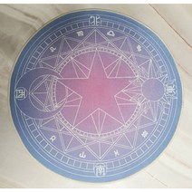 타로 스프레드천 오로라 마법진 원형 타로 카드 러그, 새벽빛 60cm