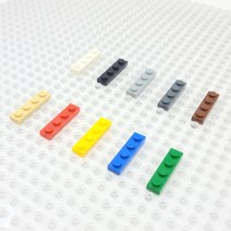 요고요 레고 호환 부품 커스텀 벌크 브릭 블럭 타일 플레이트 100G 소포장 패키지, [플레이트 1 x 4] 노란색 100G