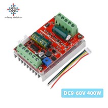 400W PWM 3 상 DC 9-60V 브러시리스 전동 모터 속도 컨트롤러 보드 PLC 드라이버 전진/후진/브레이크 포함 12/24/48V