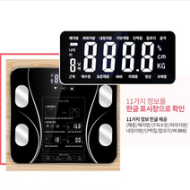 디지털 체지방 다이어트 체중계 인바디 피하지방 근육 내장지방 측정기 비만 과체중 몸무게