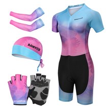 트라이애슬론 사이클링 바이크 슈트 라이딩복 자전거의류 남성용 여성용 철인 3종 경기복 상하의세트 37, 1, l