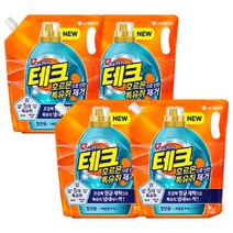 테크 특유취제거 액체 드럼 리필 2L 4개, 드럼_베이킹+구연산1.8L