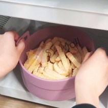 SY몰 실리콘 용기 에어프라이실리콘용기 실리콘전자렌지용기 실리콘팟, 핑크S