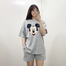4color 미키마우스 반팔 반바지 3부 트레이닝 세트