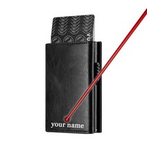 팝업형 스마트지갑 도난방지 카드홀더 RFID 신용 카드 홀더 RFID 차단 이중 지갑 동전 칸 및 지폐