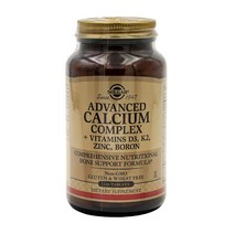 Solgar 어드밴스드 칼슘 복합제 1000 mg 비타민 D3 아연 120 타블렛, 120개입 x 1개
