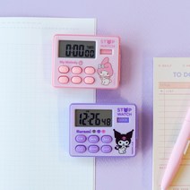 산리오 쿠로미 스톱워치 퍼플1개/타이머, 쿠로미 1개