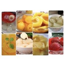 SAMARA 통조림 과일 배 귤 리치 파인애플 황도 코코넛황도 열대과일, 리치 배 귤 파인애플 황도 코코넛황도 X 2