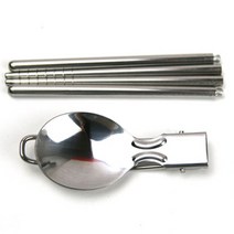 홀라휴대용 접이식 수저세트캠핑수저캠핑수저세트등산수저등산수저세트숟가락젓가락휴대용수저휴대용수저세트, 휴대용수저세트