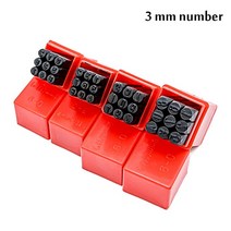 레이져각인기 각인기계 레이저마킹기 편지 스탬프 또는 금속 숫자 알파벳 인쇄 가죽 손수 조각 도구 DIY 공, 03 3MM Number Set