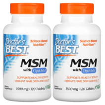 옵티 MSM 닥터베스트 엠에스엠 1500mg 120정 2통 엠에스엔 MSN 식이유황 Opti 엔에스엠
