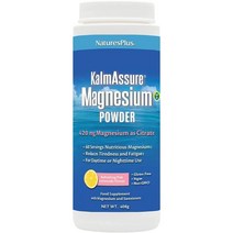 네이처스플러스 캄어슈어 마그네슘 파우더 400 mg 리프레싱 핑크 레몬에이드 맛 408 g