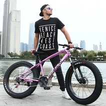 입문용 팻바이크 로드 24단 출퇴근자전거 26인치 오프로도 스타 파우더, 24 속도, 바퀴큰 클래식자전거 비앙키 그린