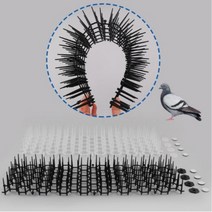 조류 비둘기 퇴치망 버드스파이크 410 x 140mm 블랙/투명, 블랙2개