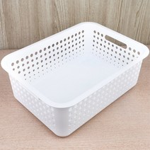 다용도 직사각형 라탄 수납 바구니 정리함 보관함 바스켓, 사이즈/색상, 대 - 그레이