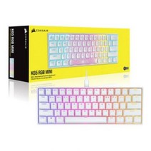 커세어 K65 RGB MINI 텐키리스 게이밍 기계식 키보드 적축 화이트