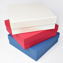 하드케이스 상하분리형 상자 (선물상자) 큰박스 큰선물상자 싸바리 큰선물박스, 1개, 11호-330x330x100mm(화이트)
