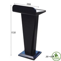 단상 강의대 강당 사회대 아크릴강연대 원목 웨딩용품 교탁, JY8블랙펄아나콘다