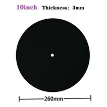 축음기 턴테이블 비닐위한 12 인치 10 7 정전기 방지 슬립 매트 펠트 레코드, 06 10inch 3MM Black