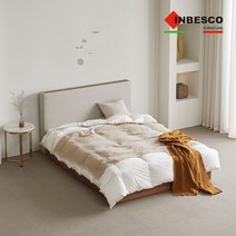 인베스코 브릭 평상형 침대 SS_온슬립 MS유로탑 매트리스, 베이지