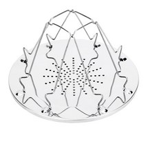 4 Slices Bread Toast Folding Tray Camping Stoves Cooker BBQ Camping Toaster Rack Outdoor Cooking Too, 01 silver22 12cm