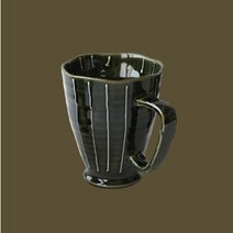 빈티지 일본 도자기 수입 감성 머그 컵, 블루