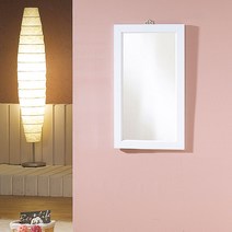 우드웰 벽걸이 사각거울 400 x 600 mm, 화이트