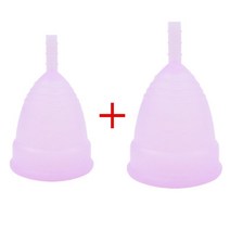 생리컵 생리컵추천 위생생리컵 1 2pcs (s + l) 레이디 컵 여성 위생 재사용 가능한 실리콘 생리 생리대 컵 생리 siliccona medica, 1pc l 퍼플